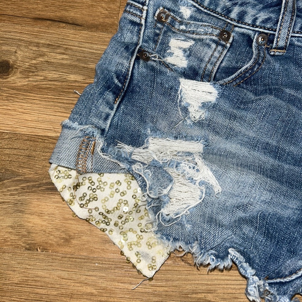 American Eagle denim shorts 00 - Picture 4 of 5